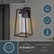 Vaxcel Nash 7.5-in Black Outdoor Modern Wall Lantern, Dusk to Dawn Photocell, 1-Light Wall Lamp Sconce with Clear Seeded Glass T0586 - alternate 4